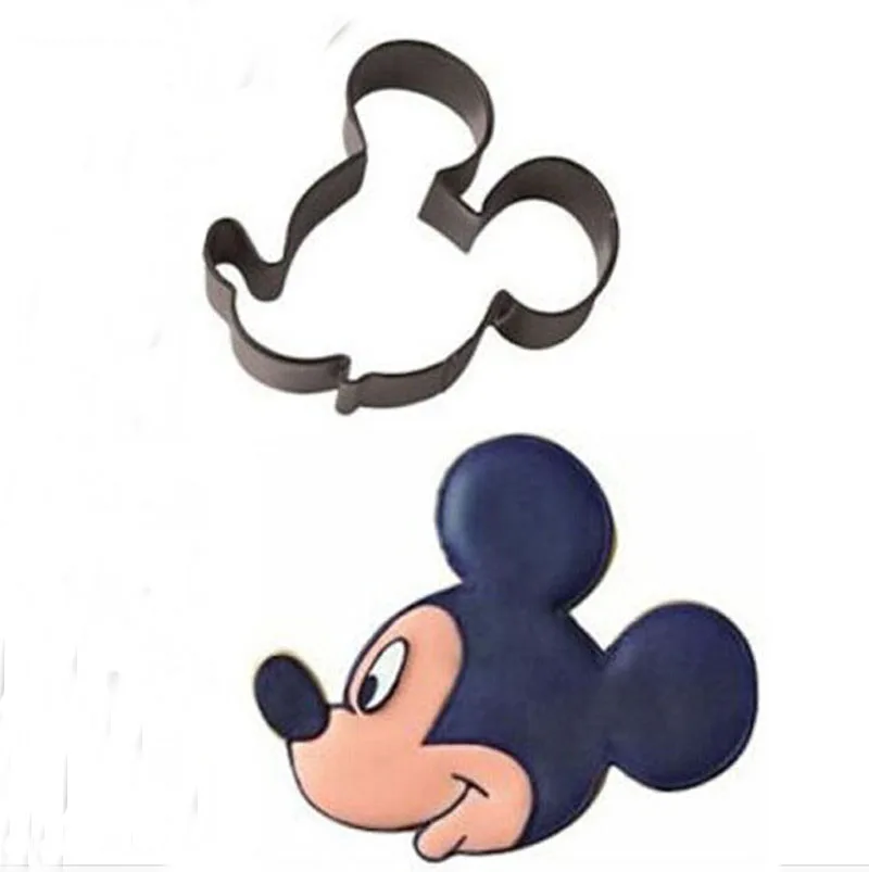 

cartoon mickey mouse cookie cutter chocolate wedding patisserie metal biscuit bread Sandwich mold bakeware DIY