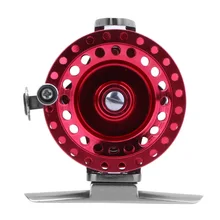 AT50 Red Front Fishing Reel Fly Wheel Saltwater Freshwater Fishing 74g aluminum alloy Tackle Right Hand