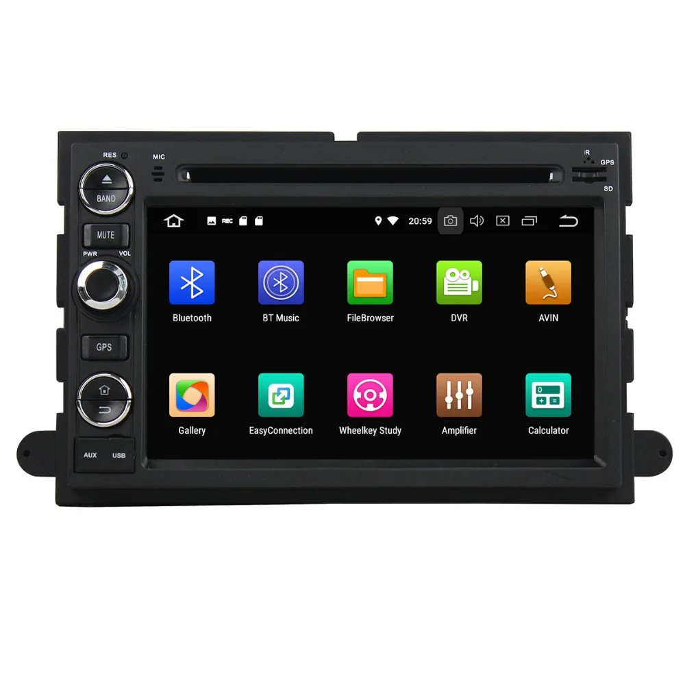 Perfect Android 8.0 7.1 Car DVD Player Auto GPS Navigation Radio Player for Ford F150 Expedition Explorer Fusion 2006 2007 2008 2009 IPS 2
