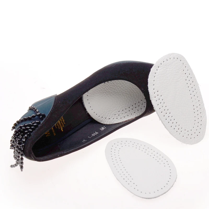 New 8 Pairs Genuine Leather Gel Silicone Shoe Pad Insoles women's high heel Cushion Protect Comfy Feet Palm Care Pads Foot Wear
