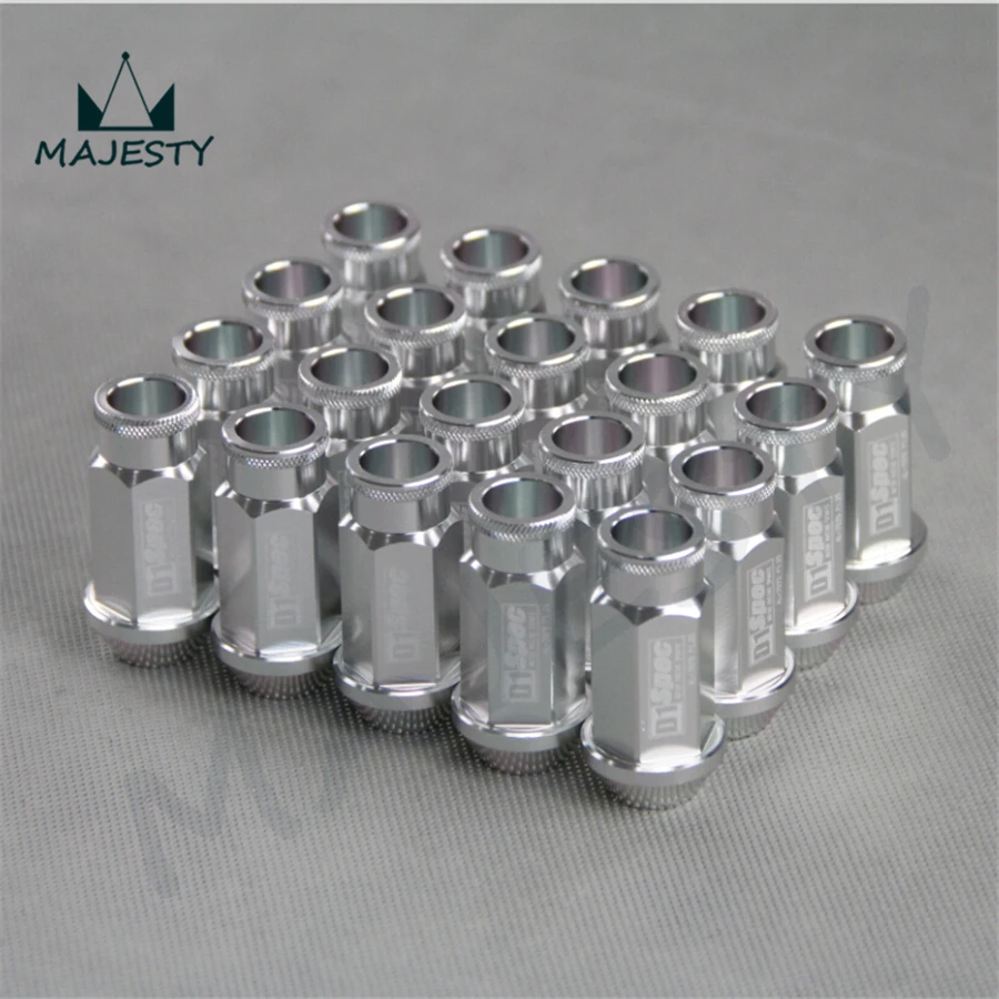 

20pcs SILVER D1 Spec M12 x 1.25 Racing Lug Wheel Nuts Screw For Nissan Su*baru Suzuki