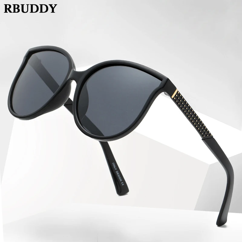 

RBUDDY 2019 Polarized Women Sunglasses Men Vintage Shapes Brand Designer Sun Glasses Female Eyewear Black Sunglasses UV400