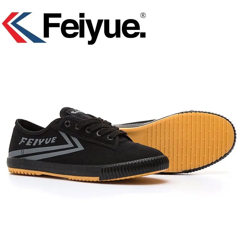 Feiyue/Мужская и женская обувь; Французский классический стиль; Новинка; Классическая обувь для боевых искусств; китайская женская обувь для кунг-фу; Мужская и женская обувь - Цвет: 323 Black