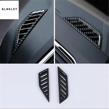 

2pcs/lot ABS carbon fiber grain high position air conditioning outlet decoration for 2017-2018 Volkswagen VW Tiguan MK2 Tiguan L