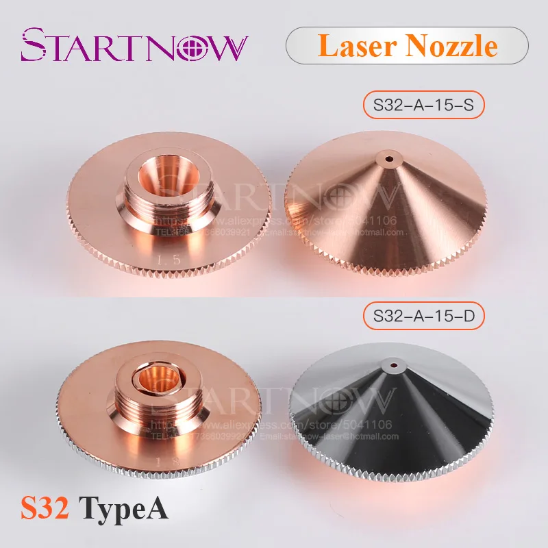 

Single/Double Layers Dia.32mm H15 M14 Caliber 0.8-5.0 Empower Raytools Laser Nozzles For Fiber Laser Cutting Head CNC Machine