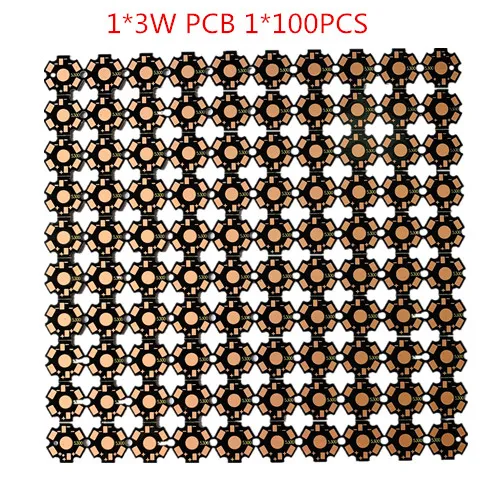 100 шт./лот светодиодный 1 Вт 3 Вт 35mli 45mli чипы PCB 20 мм Высокая мощность лампы для освещения SMD белый синий красный зеленый желтый розовый светодиодный светильник бусины - Испускаемый цвет: PCB 20MM