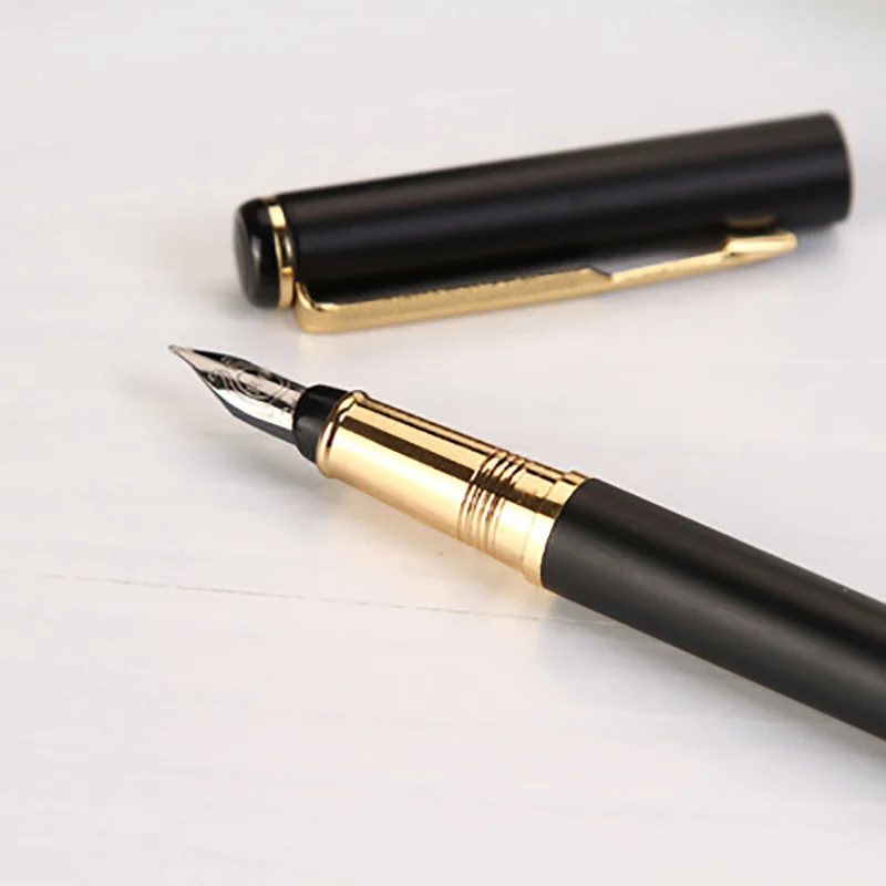 

1pcs new metal black pen school supplies office accessories gift business pen stationeryroducts pilot pen