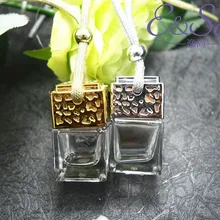 Fms014-6ml серебро и золото многоразового площади бутылка с крышкой автомобиля Украшения флакон духов Стекло пустая бутылка 100 шт./лот