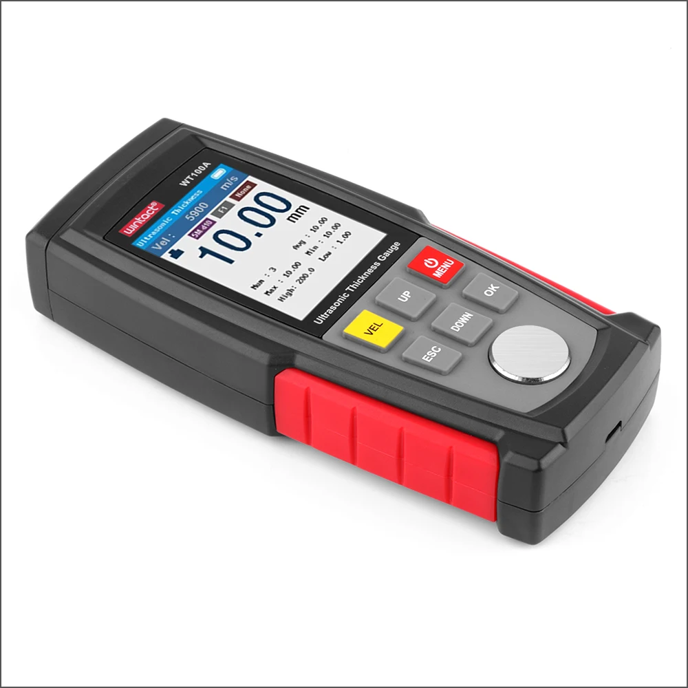 Paint thickness gauge thickness gauge WINTACT Digital ultrasonic car paint thickness gauge meter Handheld thickness metal tester High precision coat meter