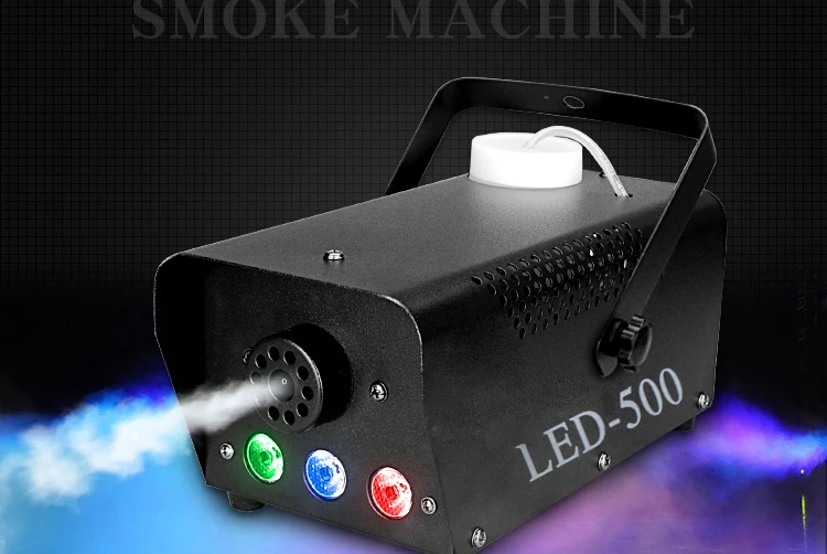 colorful fog machine 500W remote control  disco wedding fogger machine stage projector for home DJ smoke machine (9)