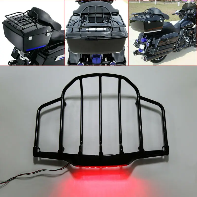 Багажная багажная стойка для мотоцикла светодиодная лампа Harley Tour Pak Touring Electra Street