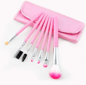 

Free shipping 1set 7 IN 1 Multifunctional Eyebrow Blush Eye shadow Soft Makeup Brush Beauty Necessary Gift Prize for Women Girl