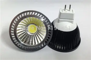 

4X Free shipping led 12V dimmable 5W 7W MR16 COB LED lamp light Spotlight White/Warm white led lighting
