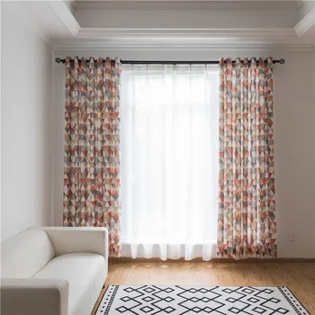 

Modern Living Room Bedroom High Shading Rings Top Window Curtains