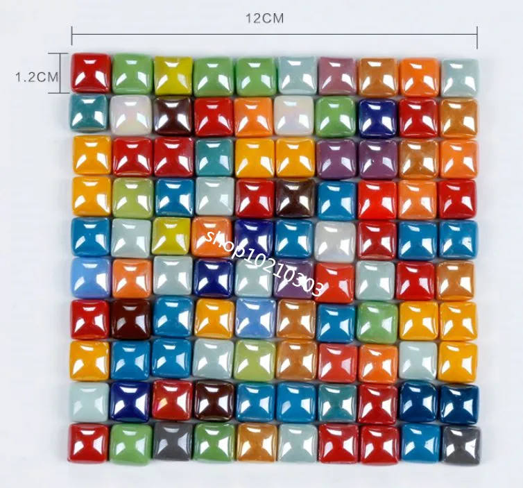 

250g/bag Mixed Color Quadrilateral ceramic Mosaic Tiles For DIY Crafts Mosaic Making Craft Transparent Stone