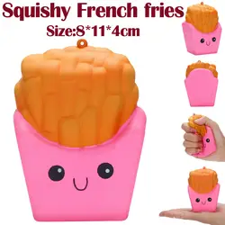 Мягкие игрушки 8 см картофель фри Squishies Ароматические стресса снять игрушки для детей игрушки Squeeze игрушки Симпатичные замедлить рост