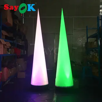 

Inflatable Cone/Inflatable Traffic Cone Wedding Decoration with Colors Changing Lights