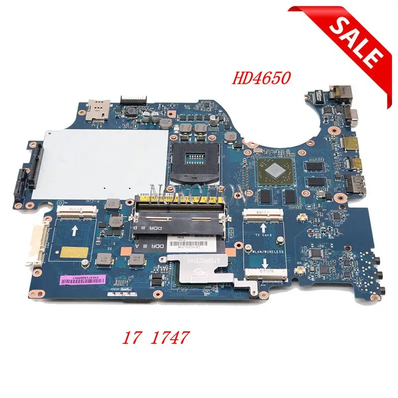 Материнская плата NOKOTION для ноутбука Dell Studio 17 1747 материнская NAT01 LA-5153P 0J507P J507P HD4650 PM55