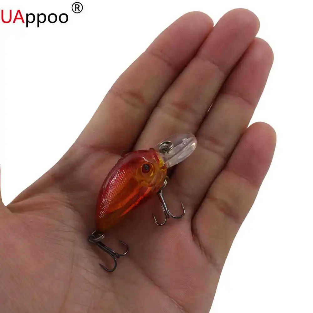 4.5 СМ/4 Г Всех Жирных Crank Рыбалка Crankbait Жесткий Искусственные Приманки Крючки Рыба