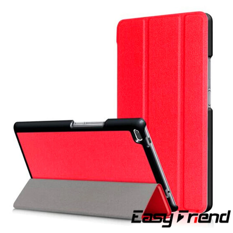 Для huawei MediaPad M2 8,0 дюймов M2-801L M2-802L " 801L 802L планшетный чехол 360 откидной держатель кожаный чехол - Цвет: Red KST