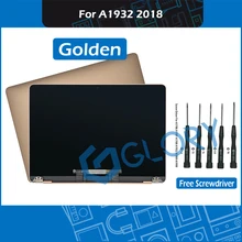 Golden Replacement Laptop A1932 LCD Display assembly for Macbook Air Retina 13″ Late 2018 LCD Screen Assembly MRE82 EMC 3184