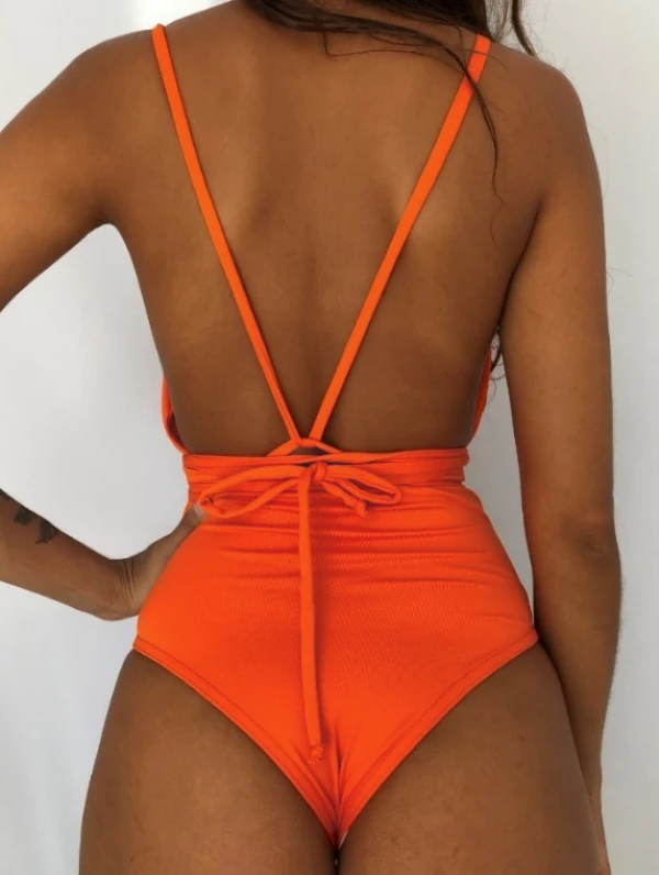 New Sexy One Piece Swimsuit Women Swimwear Push Up Monokini Bandage Bodysuit Female Beachwear Summer Bathing Suits