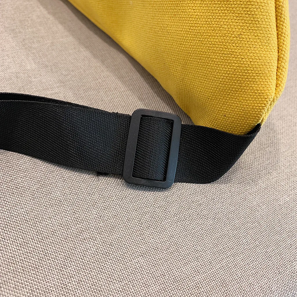 NONO Letter Waist Bag Female Fashion Belt Chest Bag Handbag Unisex Fanny Pack Women Waist Pack Belly Bags Purse Yellow