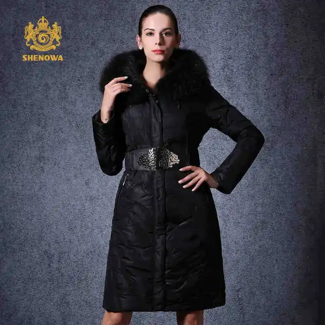 Cheap 2015  Hot Thicken Warm Cold Woman Down jacket Coat Parkas Outerwear Hooded Raccoon Fur collar Long Plus Size 3XXXL Luxury Brand