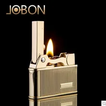 Briquet JOBON металлические винтажные зажигалки для бензина, крутая классическая золотая керосиновая зажигалка для мужчин