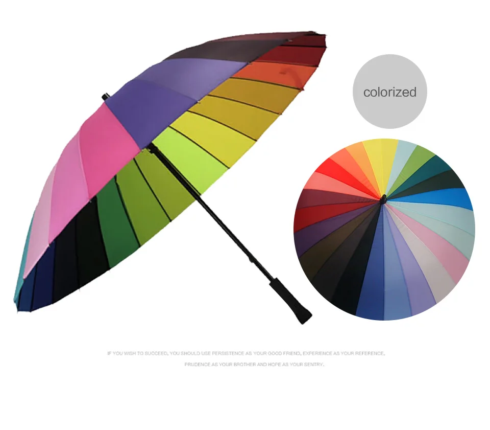 Long Handle Umbrella Male Female 111cm 24K Large Umbrella Windproof Man Woman Waterproof For Sunny And Rain  (11)