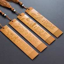 Coloffice 1 шт. 12 китайский зодиак креативные винтажные кисточки китайский стиль бамбуковая закладка деревянные подарки учителю студенческие канцелярские принадлежности