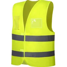 ID& крюк и петля карман полиэфирные Светоотражающие жилет безопасности