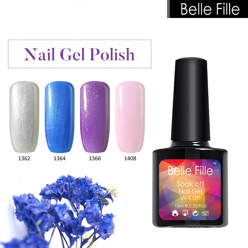 Belle Fille Red Wine Soak Off Gels Nail Polish for Wedding Makeup UV