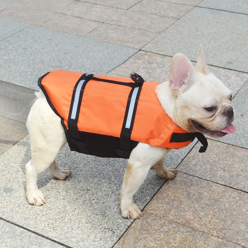 Dog Life Jacket Adjustable Dog Lifesaver Safety Reflective Swimming