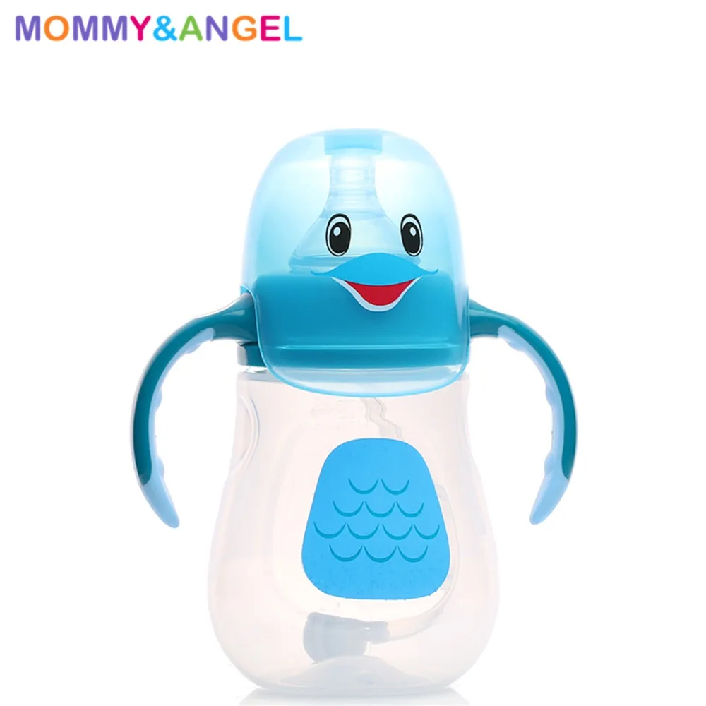 

BPA Free PP Bottle 280ml High Quality Children Learn Feeding Drinking Bottles Transparent Health Mamadeira Garrafa ABTP-9012