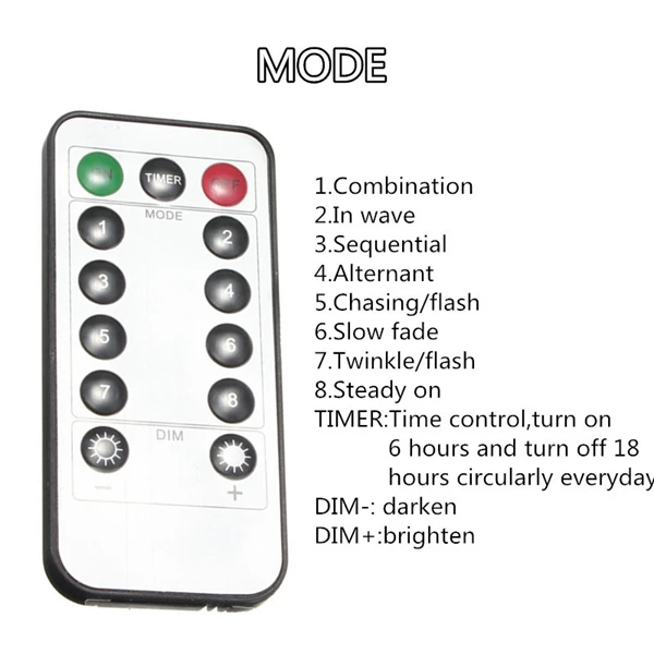 10M 100 LED Battery Operated Silver Wire String Fairy Light Christmas + Remote Controller