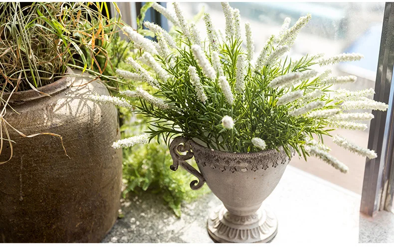 Домашняя ваза, креативная идиллическая Ретро состаренная ваза, суккулентные растения, цветочный горшок, индивидуальное украшение для дома, железная