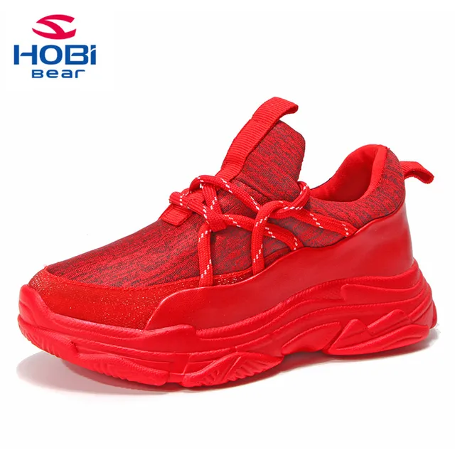 kids red tennis shoes