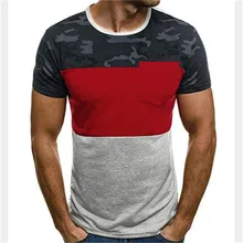 Мужская футболка для бега, Мужская футболка для фитнеса, мужская спортивная футболка для фитнеса, тонкая футболка с коротким рукавом, Лоскутная футболка, мужская одежда больших размеров