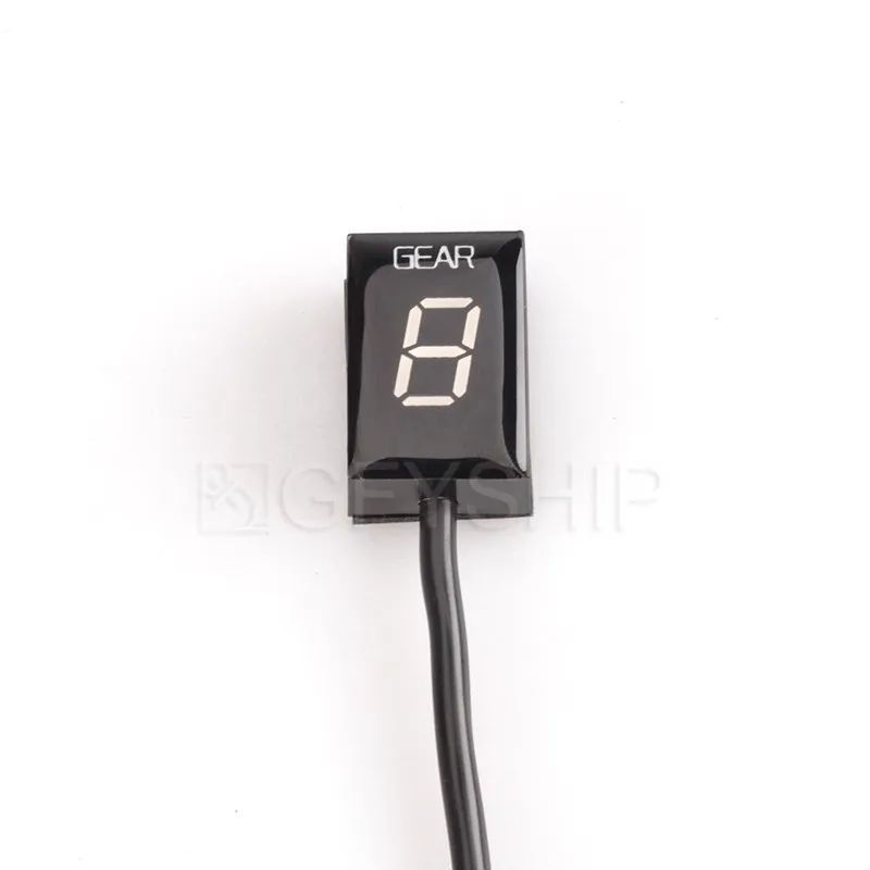 Motorcycle LCD 6 Speed 1 6 Level Gear Indicator Digital Gear Meter For