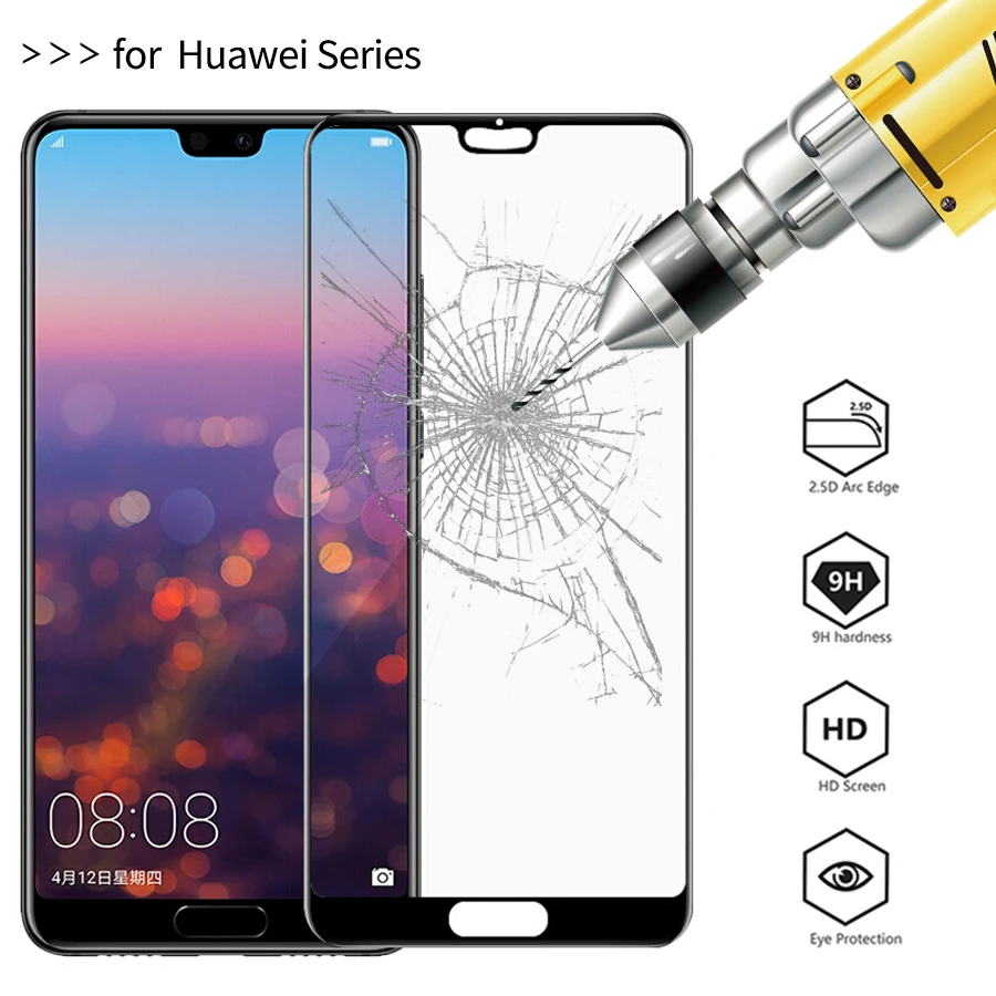 9 H 2.5D Закаленное стекло для Huawei Honor 10 коврики 20 P20 Lite Pro Nova 3 3i P Smart Plus 2019 полное