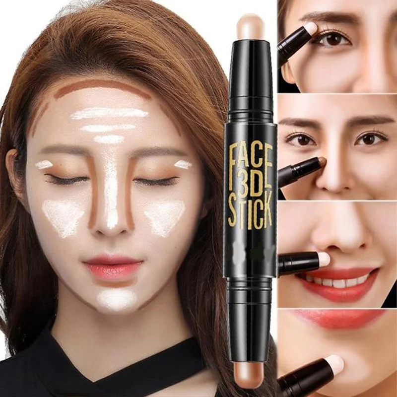 

Lady Facial Highlight Foundation Base Contour Stick Beauty Make Up Face Powder Cream Shimmer Concealer Highlighter Pen Makeup