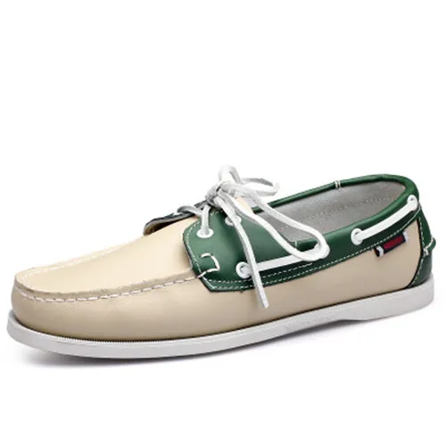 Zapatos De Barco/мужские лоферы без шнуровки; повседневная мужская обувь для плаванья; мужские водонепроницаемые мокасины из натуральной кожи; 3#15/15D50 - Цвет: E