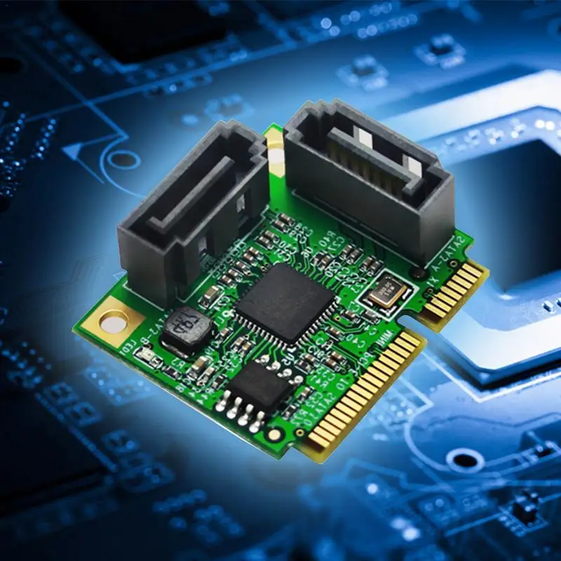 2 порта Sata3.0 Mini Pci E для карты расширения Мини интерфейс жесткого диска Плата