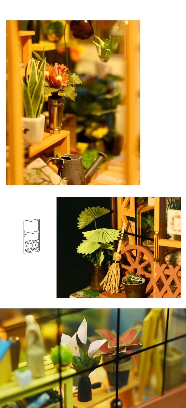Casa de Boneca Brinquedo de Madeira Casas de Bonecas em Miniatura Brinquedos com Móveis Robotime Faça Você Mesmo Miniatura Led Luzes Presente Aniversário 5 ArquiteturaCasa DIYMiniaturas