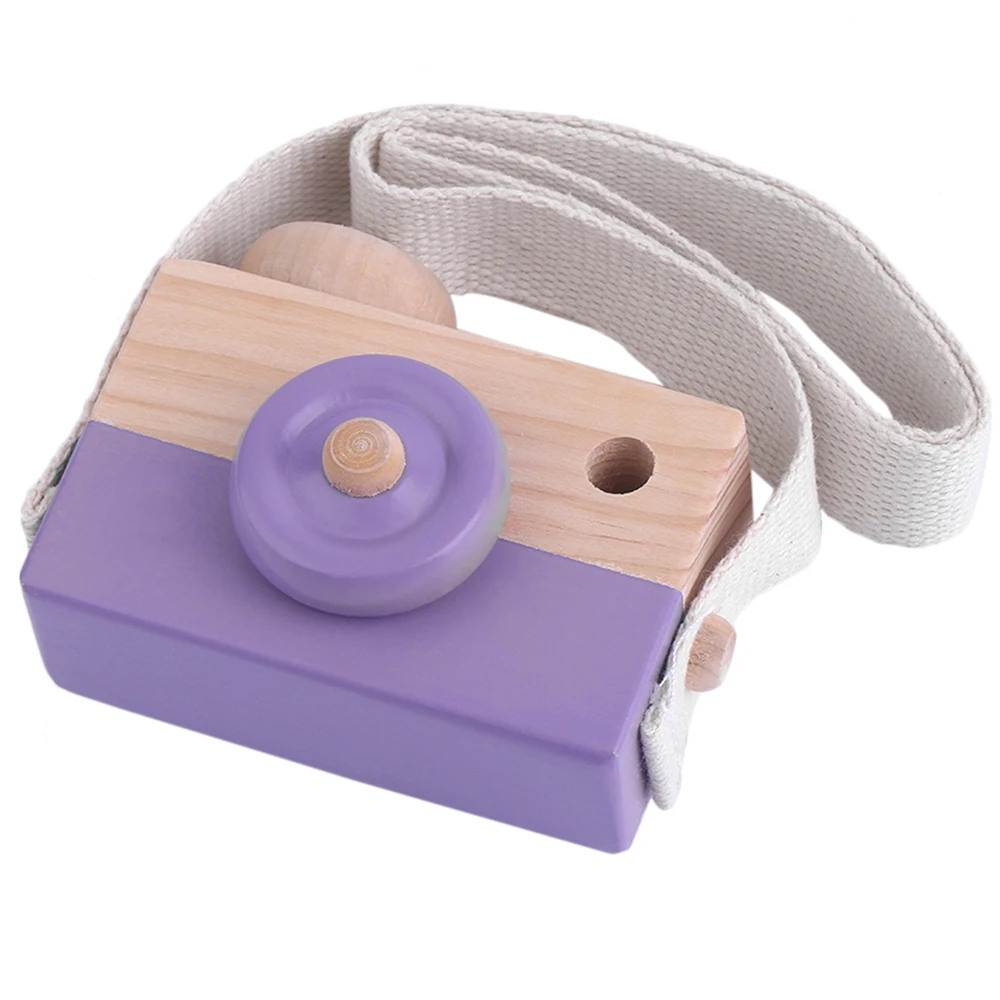 Baby Toys 3 Colors Cute Wooden Toy Camera Kids Girls Boys