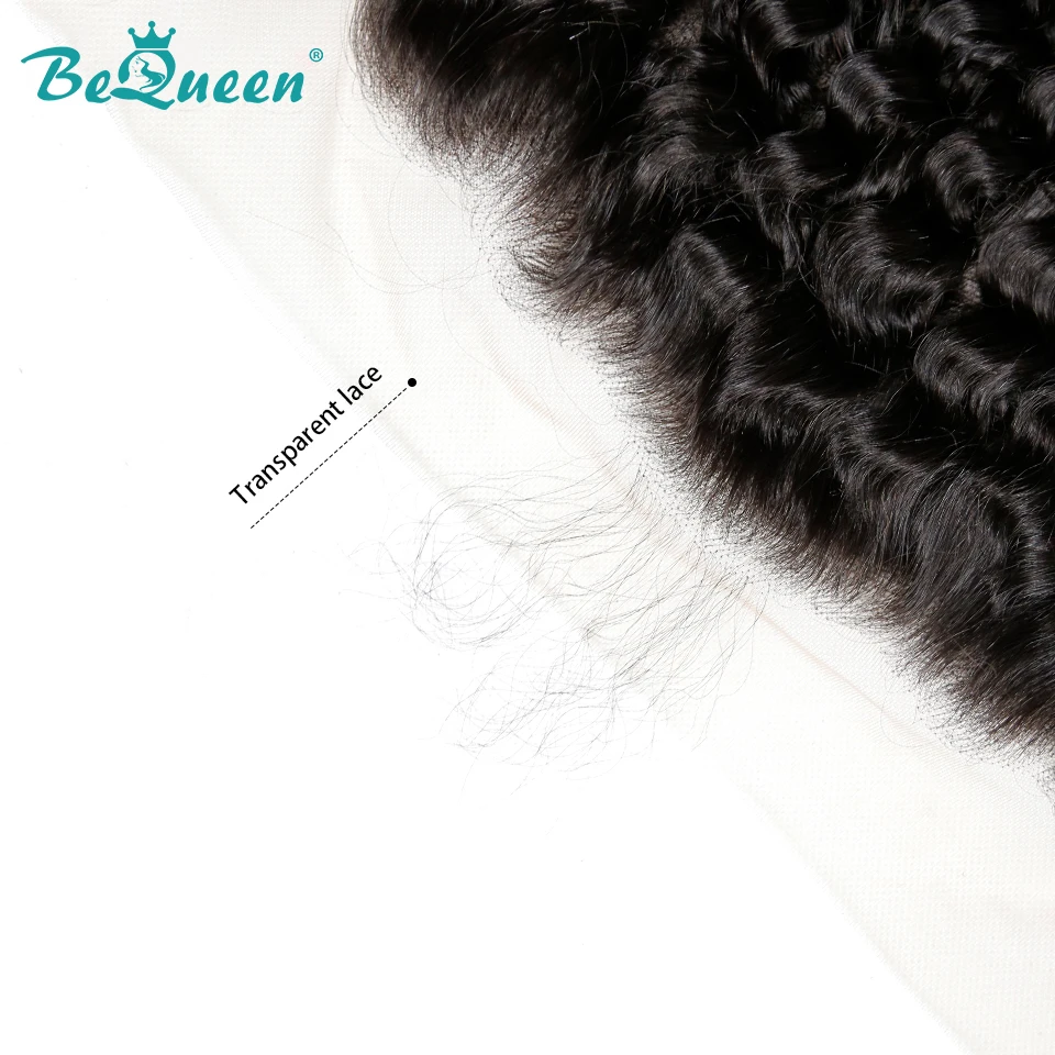 Bequeen Hair Заводские бразильские волосы 13 by 6 Прозрачная Кружевная фронтальная
