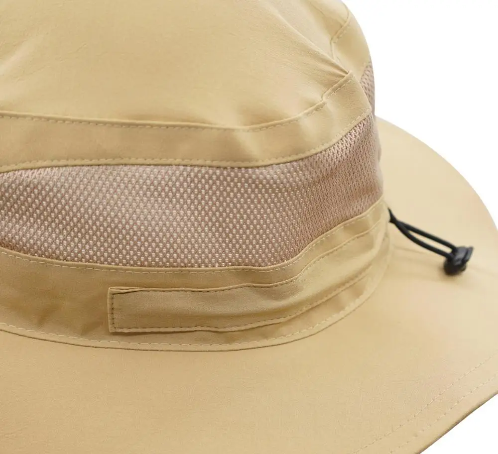 Мужская Летняя сетчатая Солнцезащитная шляпа с широкими полями и защитой от