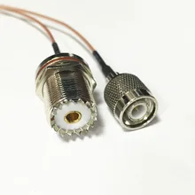 Штекер TNC штепсельные выключатели разъем UHF перегородки SO239 помощью соединительного кабеля RG178 15 см " адаптер