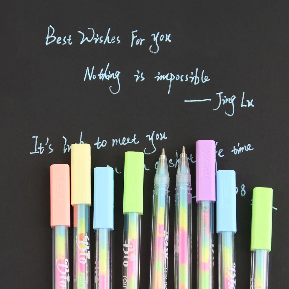 DIY милый кавайный цвет воды Мел Краска гелевая ручка для детей украшение дневника Скрапбукинг корейские канцелярские принадлежности 0812
